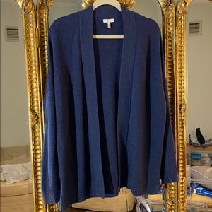 Navy open faced cardigan
